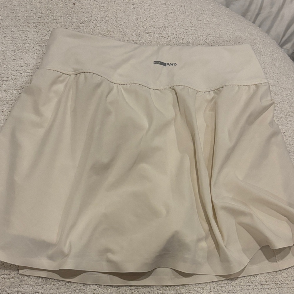 Cream Athletic Skirt
